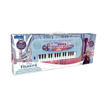 Lexibook Disney Frozen II Elsa Anna Olaf Electronic Keyboard With Mic And Line-In Cable 32 Keys Piano - Blue/Purple