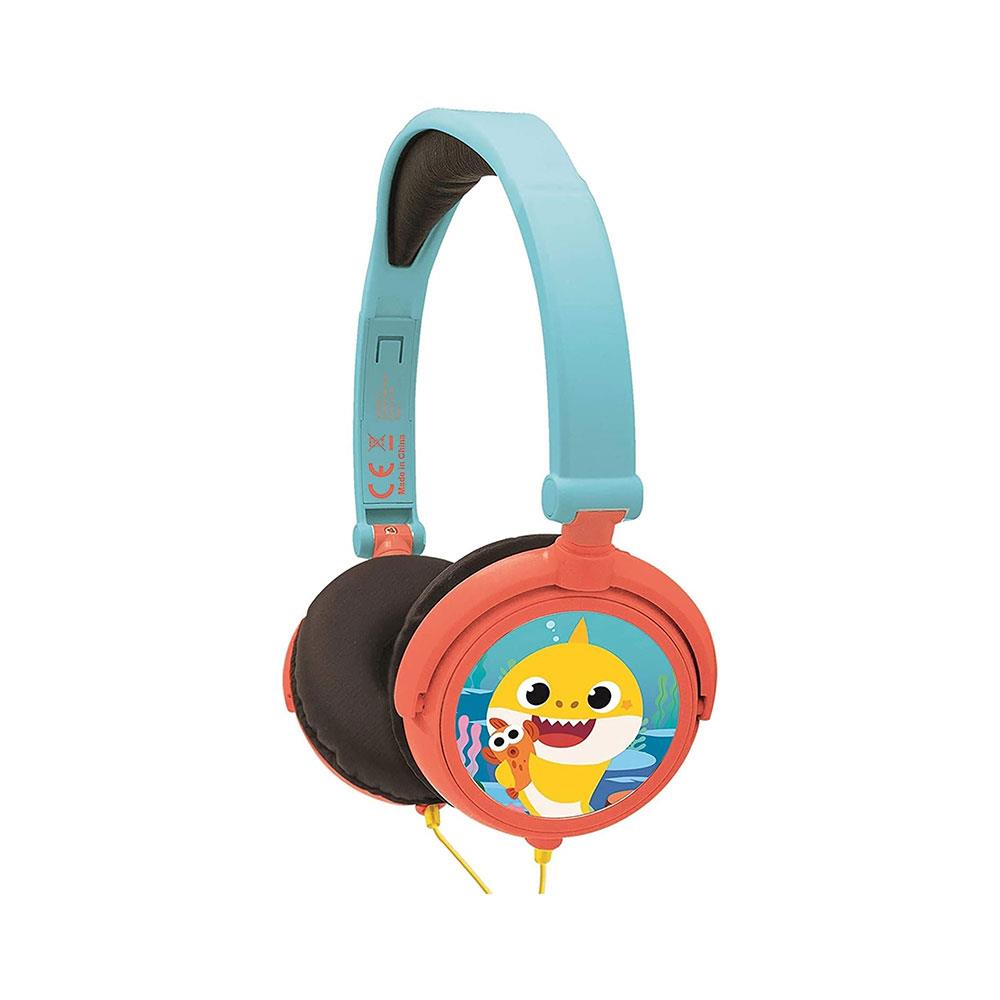 Lexibook Baby Shark Foldable Stereo Headphones With Volume Limiter - Multicolour