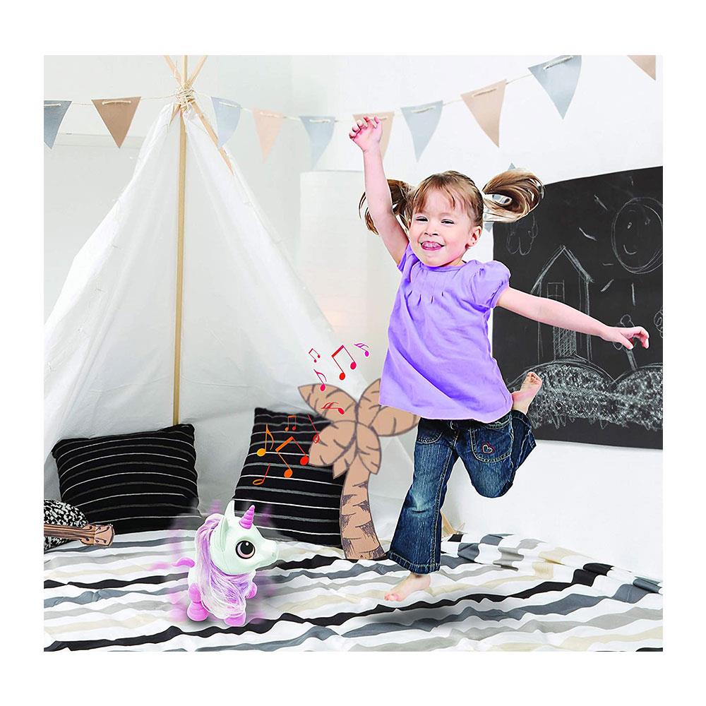 Interactive Power Mini Unicorn Robot Lexibook Sound Light Voice Repeating Toy for Kids