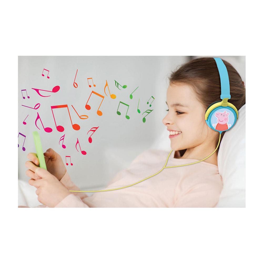 Peppa Pig Headphones Foldable Stereo Volume Limiter – Kids Blue HP015PP