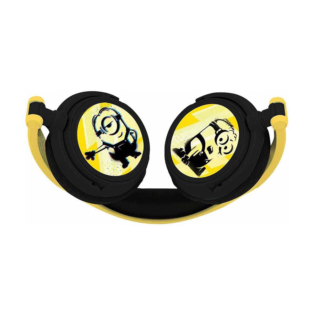 Lexibook Despicable Me Minions Foldable Stereo Headphones With Volume Limiter - Yellow/Black
