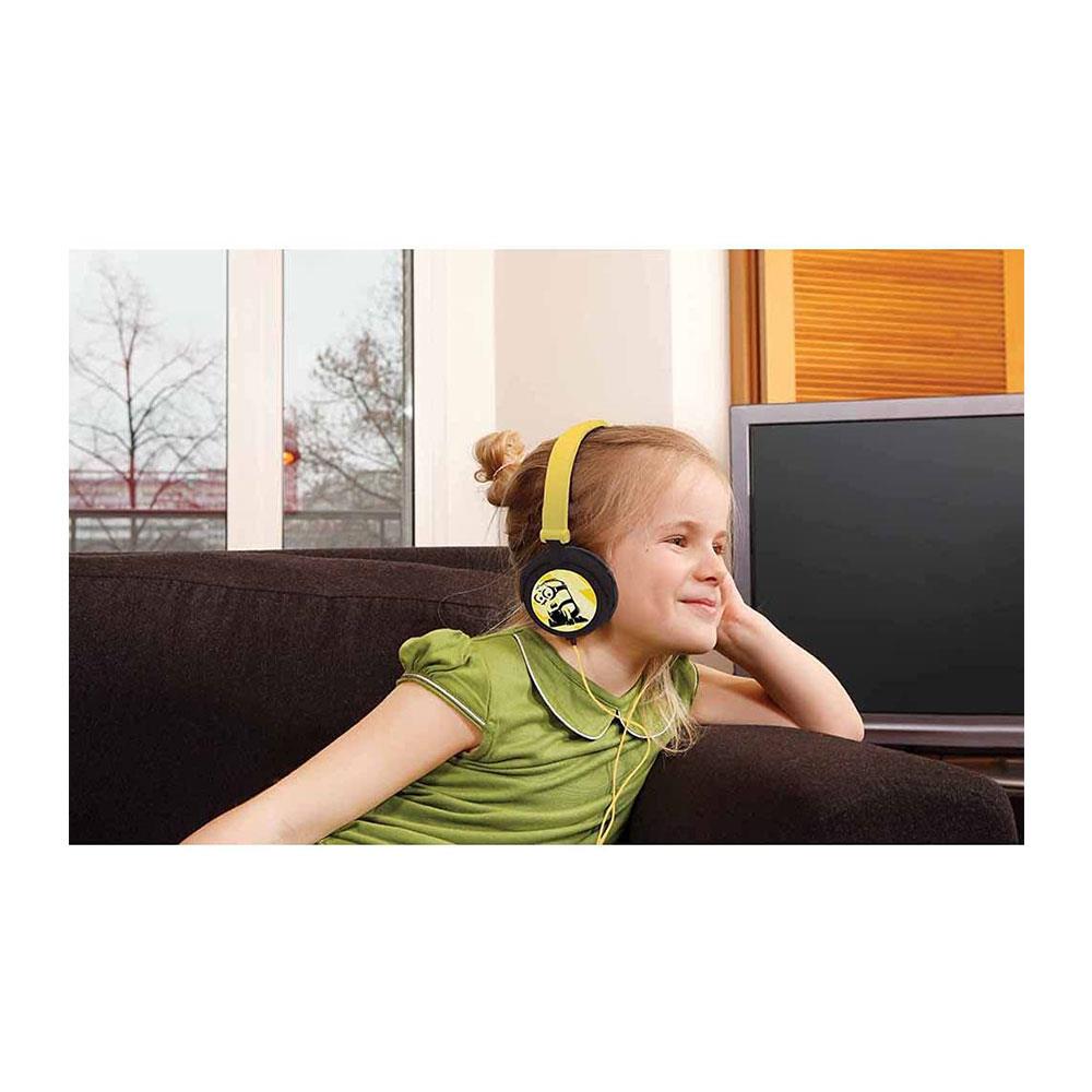 Lexibook Despicable Me Minions Foldable Stereo Headphones With Volume Limiter - Yellow/Black