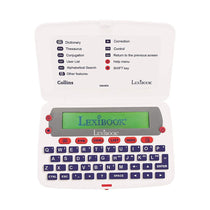 Lexibook Collins English Electronic Dictionary with Thesaurus and Conjugation Blue White