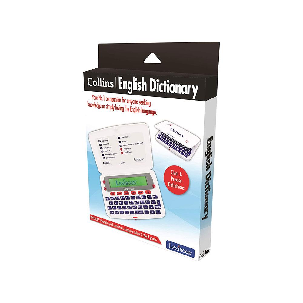 Lexibook Collins English Electronic Dictionary with Thesaurus and Conjugation Blue White