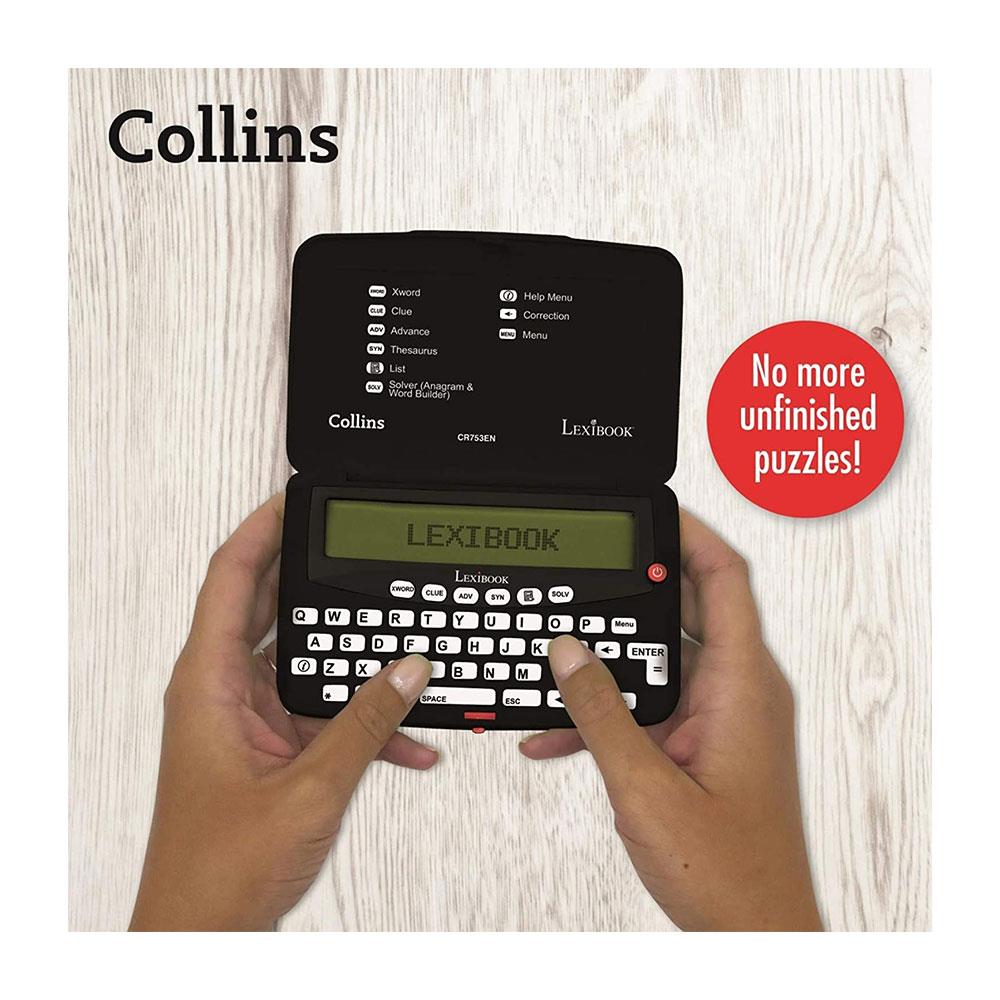 Lexibook Collins Crossword Solver Electronic Dictionary Calculator Black