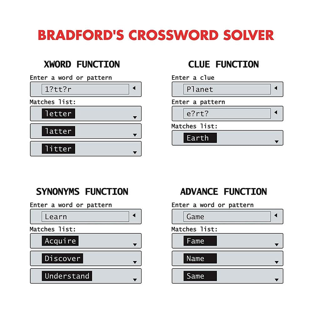 Lexibook Collins Crossword Solver Electronic Dictionary Calculator Black
