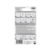 3M Command Bathroom Hooks Medium Frosted Damage-Free Wall Hooks 1.3kg Hold