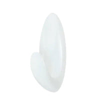 3M Command Bathroom Hooks Medium Frosted Damage-Free Wall Hooks 1.3kg Hold