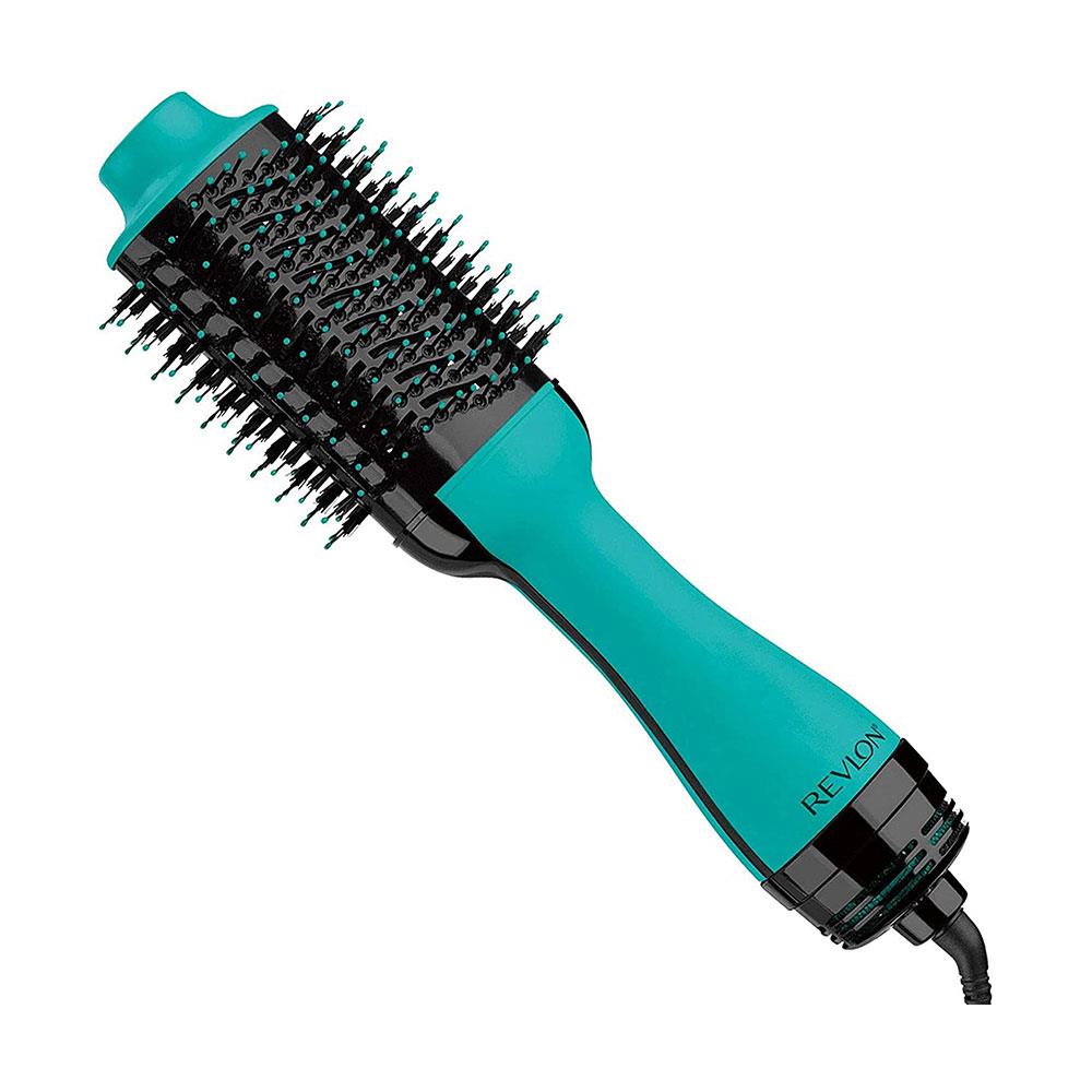 Revlon One-Step Hair Dryer and Volumiser Brush – New Teal Edition Ionic Hot Air Styling Tool EU Plug