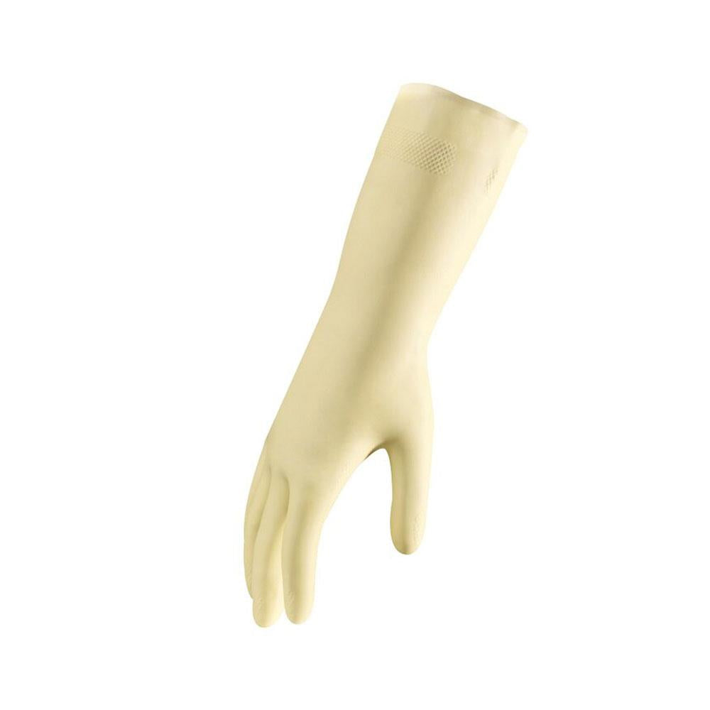 BizzyBee Satin Touch Household Cleaning Gloves Unlined Smooth Inner Surface 1 Pair - Medium
