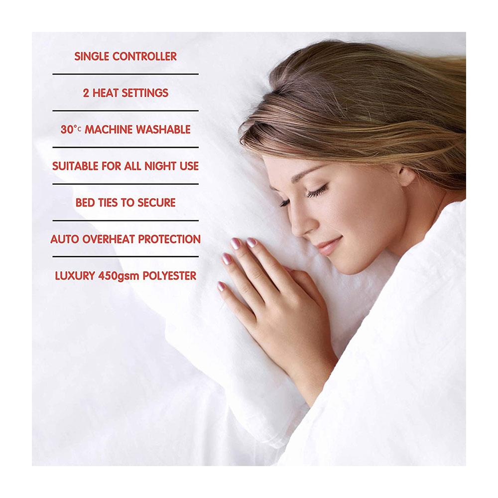 STAYWARM Electric Underblanket Single 120x60cm White F900 40W