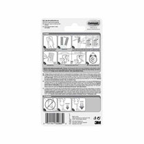 3M Command Universal Sticky Nail Picture Hanger Jumbo 1 Hanger And 4 Large Strips 3.6kg Holding Power - Silver