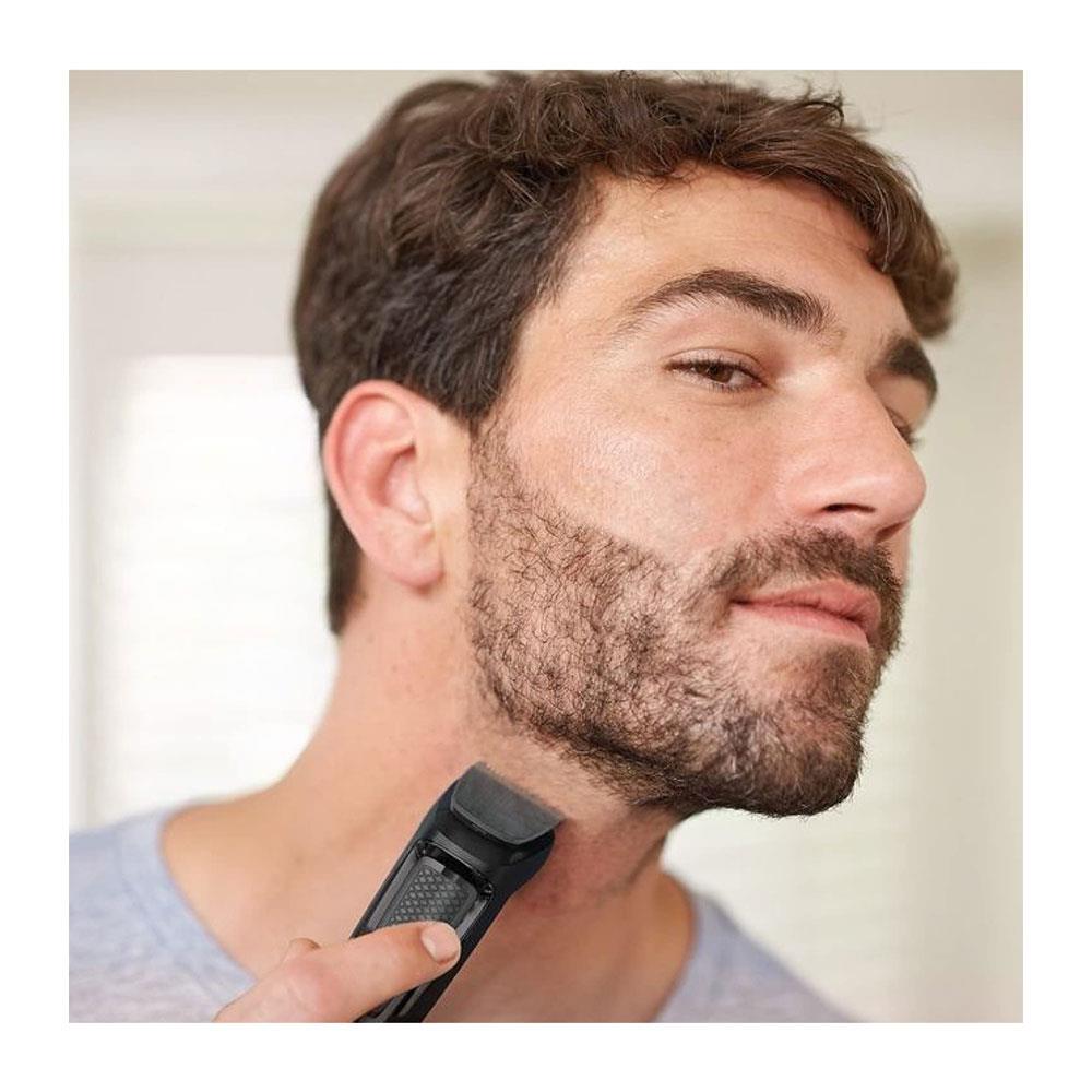 Philips Series 3000 All-In-One Trimmer Beard Hair And Nose Multi Grooming Kit With 7 Attachments - Black