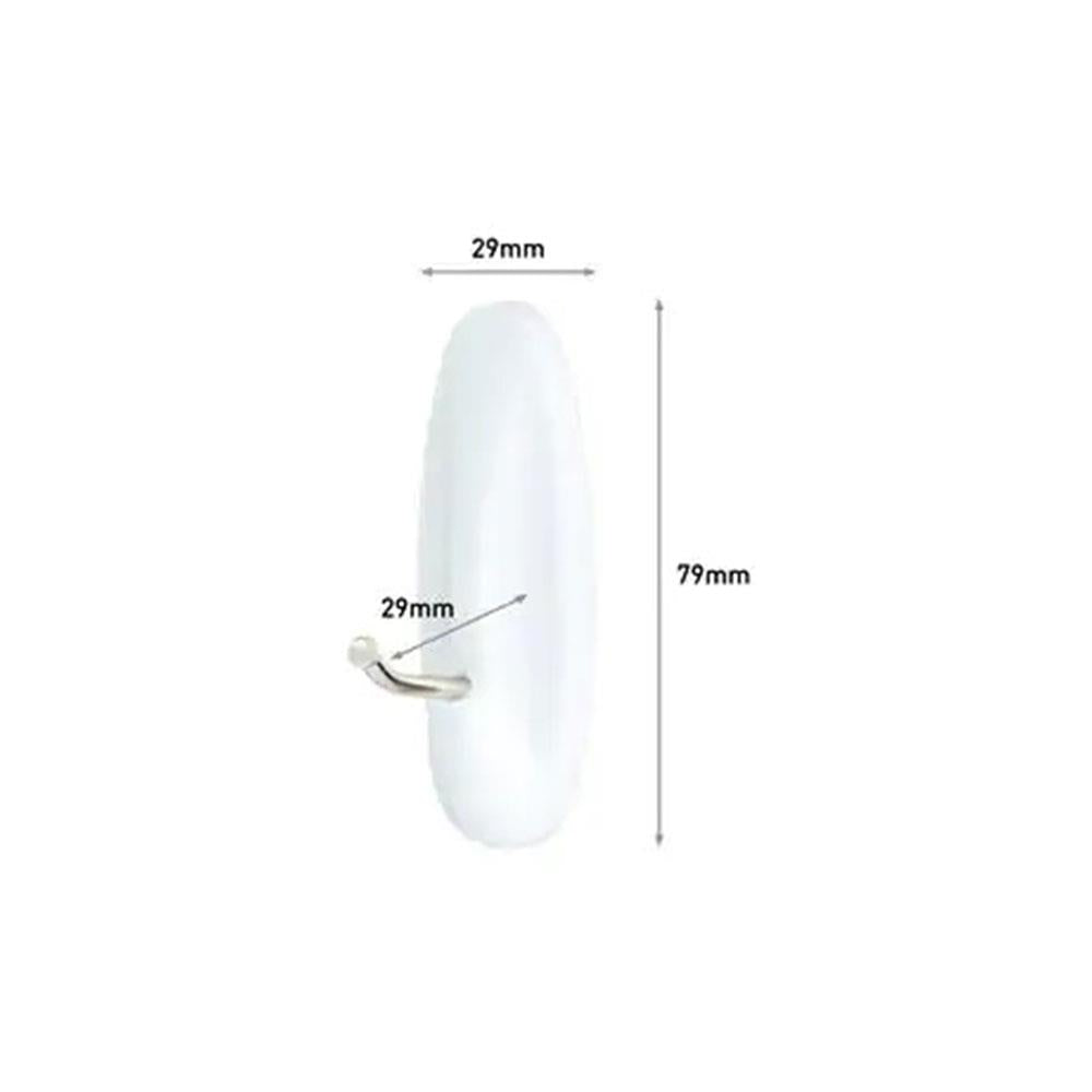 3M Command Medium Wire Hooks 1.3kg White 2 Hooks 4 Strips