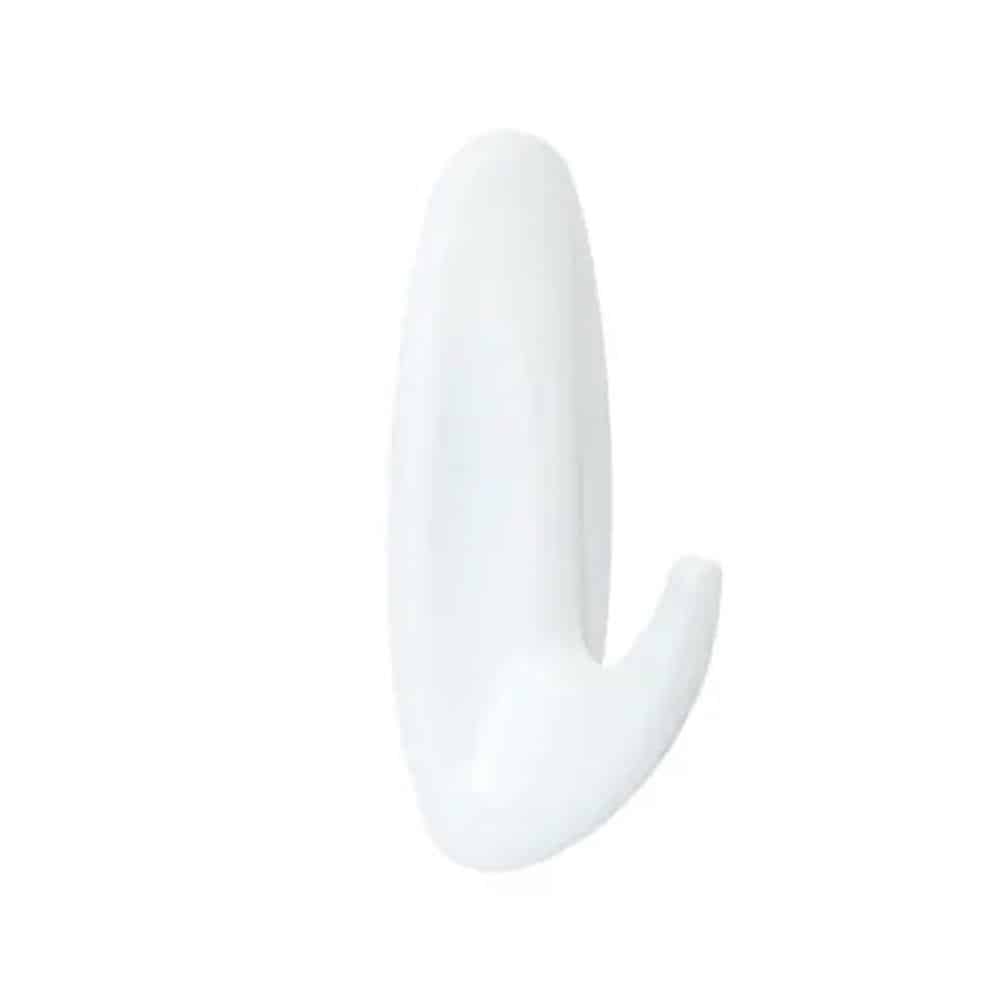 3M Command Designer Hooks Medium 2 Hooks And 4 Medium Strips 1.3kg Holding Power - White