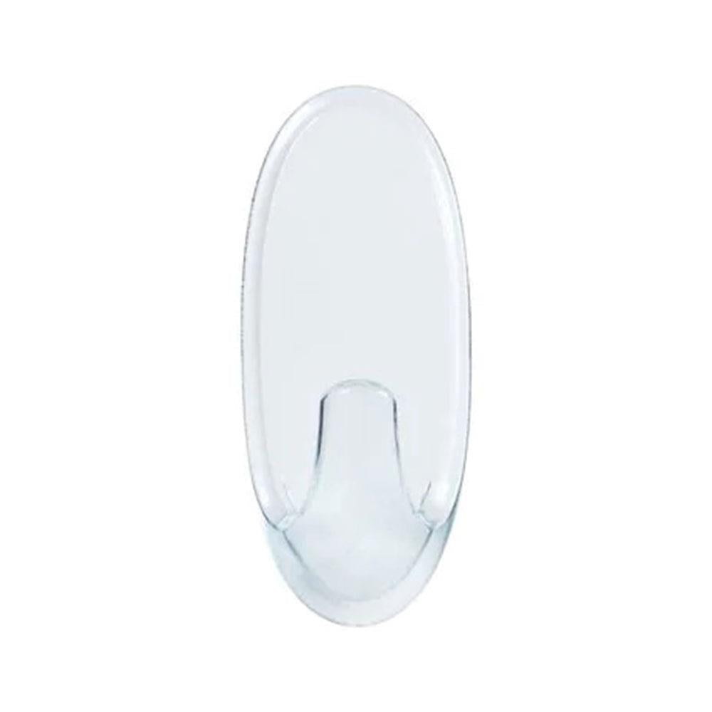 3M Command Hooks Clear Medium 2 Hooks 4 Strips 900g Holding Power 17091CLR