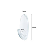 3M Command Hooks Clear Medium 2 Hooks 4 Strips 900g Holding Power 17091CLR