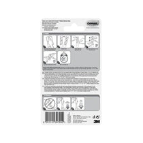 3M Command Hooks Clear Medium 2 Hooks 4 Strips 900g Holding Power 17091CLR