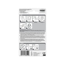 3M Command Clear Wall Hook 1.8kg with Adhesive Strips Large Transparent 17093CLR