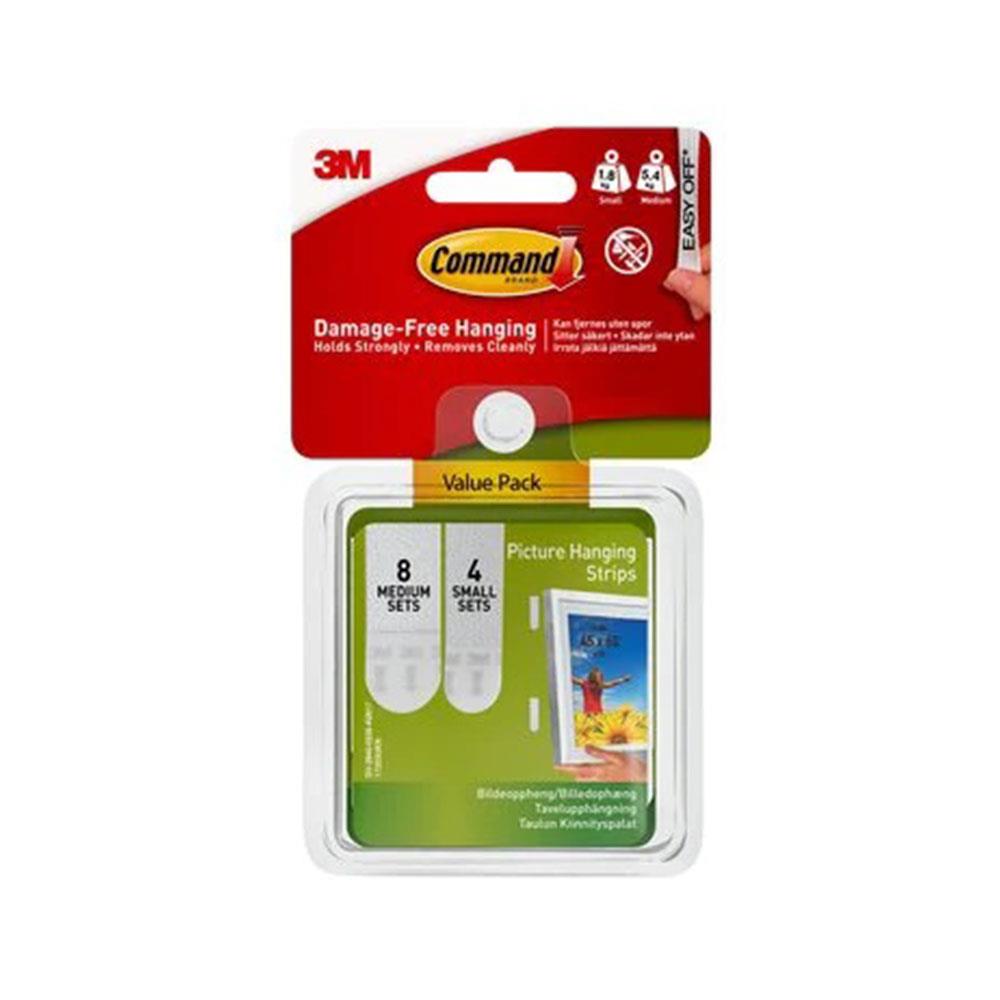 3M Command Picture Hanging Strips Value Pack Small Medium 17203