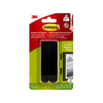 3M Command Picture Hanging Strips Large Black 7.2kg 4 Sets