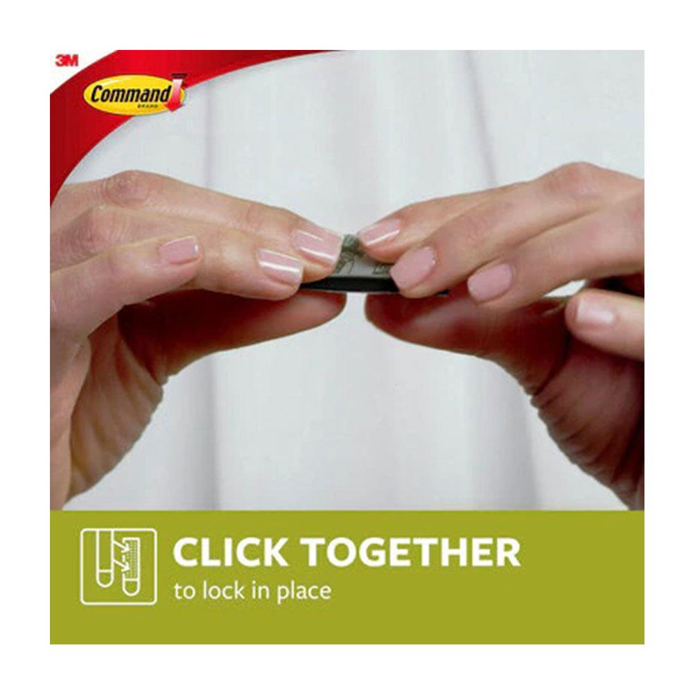 3M Command Picture Hanging Strips Large Black 7.2kg 4 Sets