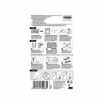 3M Command Picture Hanging Strips Narrow 4 Sets of Narrow Strips 5.4kg Holding Power - White