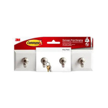 3M Command Key Rail Medium 1 Rail And 6 Small Strips 900g Holding Power - Quartz