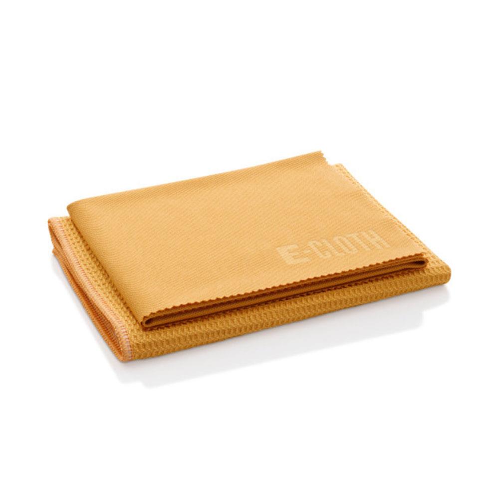 E-Cloth Surfaces Window Cleaning Cloths Window Cloth 40cm x 40cm Glass And Polishing Cloth 40cm x 50cm 2 Pack - Orange Secondary image