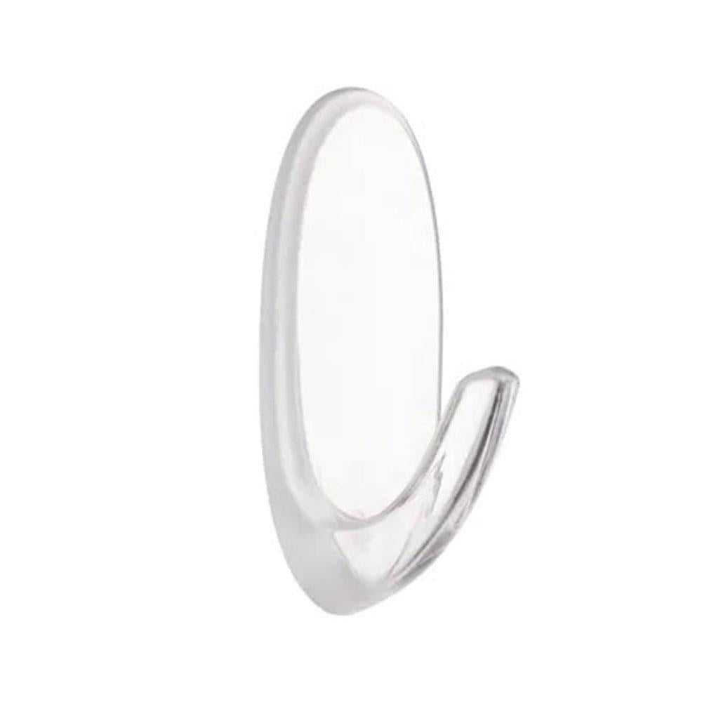 3M Command Hooks With Strips Small 2 Hooks And 4 Small Strips 450g Holding Power - Clear/Transparent