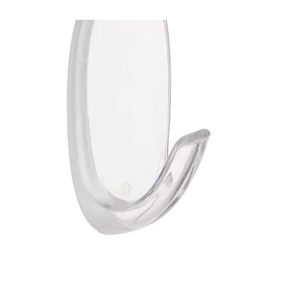 3M Command Hooks With Strips Small 2 Hooks And 4 Small Strips 450g Holding Power - Clear/Transparent
