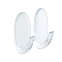 3M Command Hooks With Strips Small 2 Hooks And 4 Small Strips 450g Holding Power - Clear/Transparent
