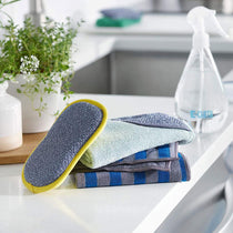 E-Cloth Essentials Washing Up Pad Non-Scratch Kitchen Scrub Sponge 15cm x 8cm - Assorted