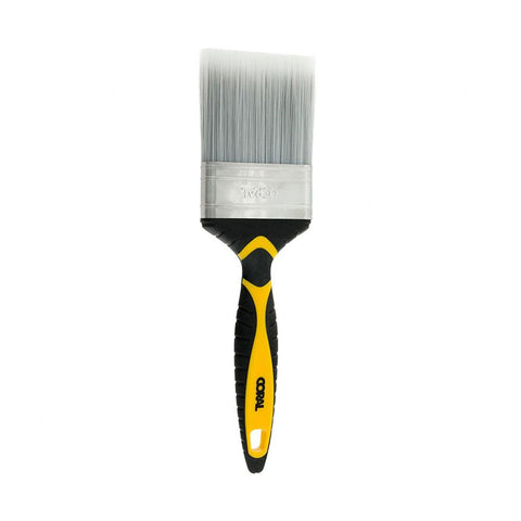 Coral Shurglide Paint Brush With No Loss Of Bristle SRT Paintbrush Head 3 Inch - Yellow/Black - product photo