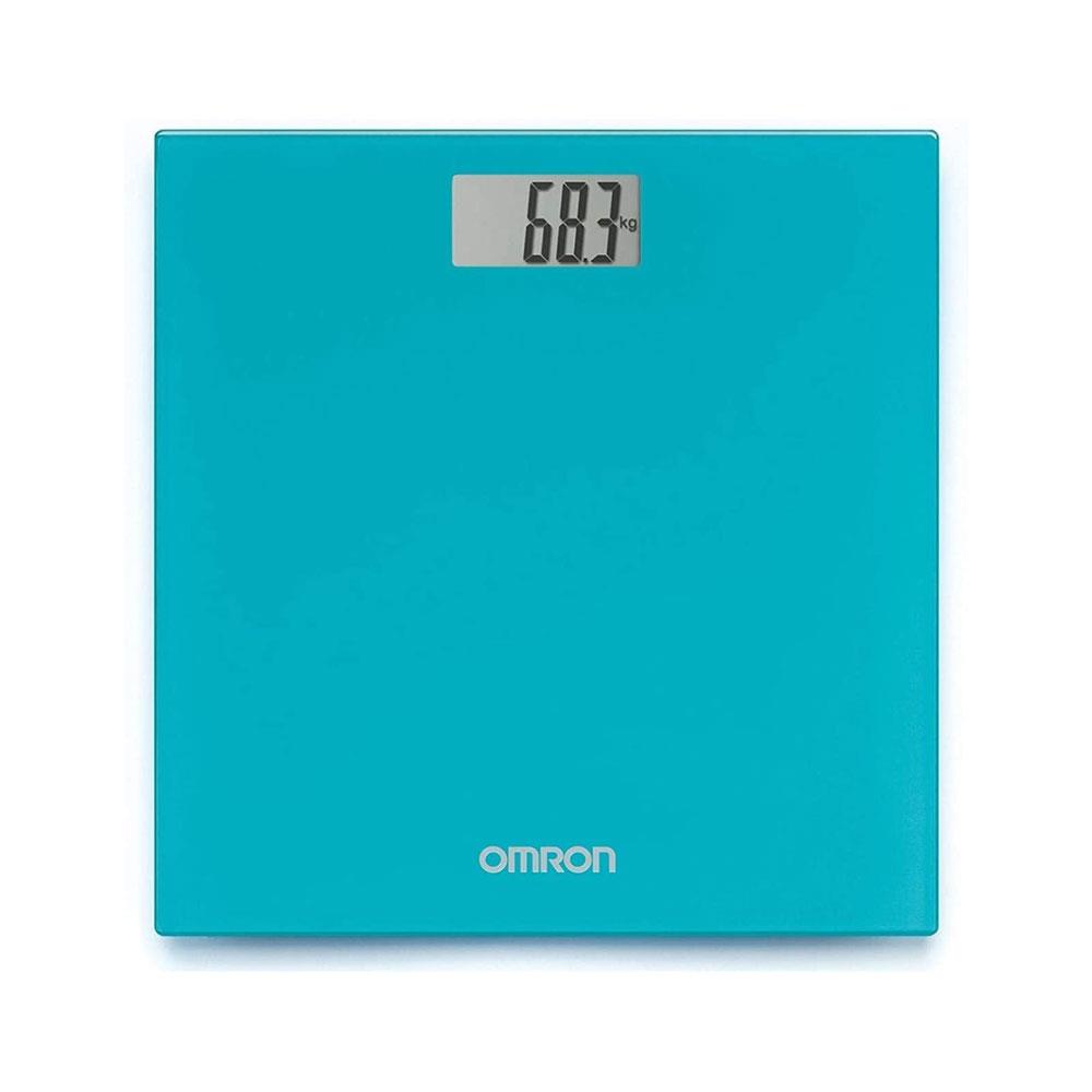 Omron Digital Bathroom Scales With KG ST And LB Measurement 150kg Weight Capacity - Ocean Blue Main image
