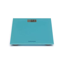 Omron Digital Bathroom Scales With KG ST And LB Measurement 150kg Weight Capacity - Ocean Blue