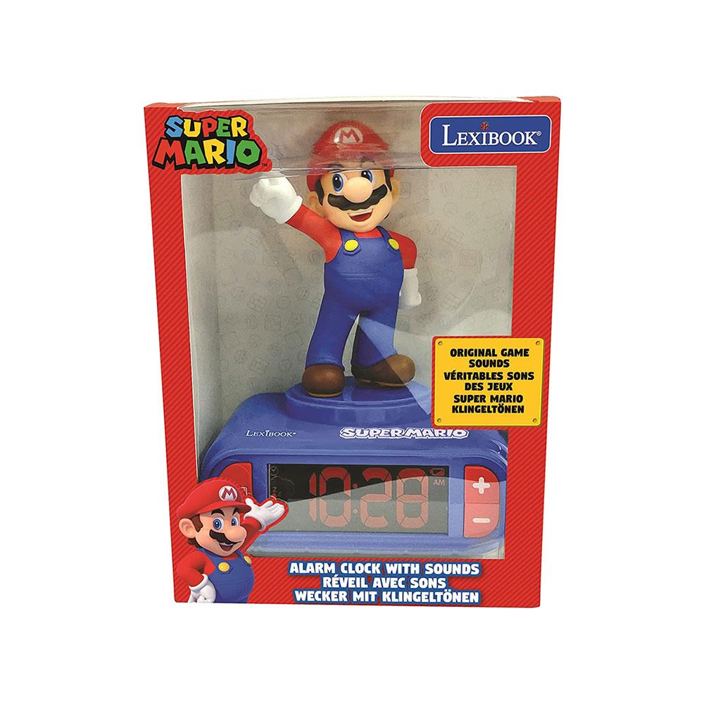 Lexibook Super Mario Childrens Clock With Night Light Alarm Snooze - Multicolor
