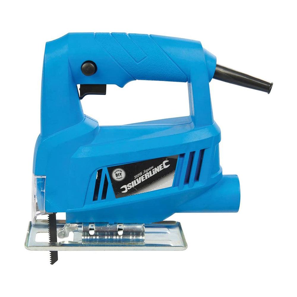 Silverline DIY Electric Jigsaw 450W Wood Metal Cutting Cutting Saw - Blue