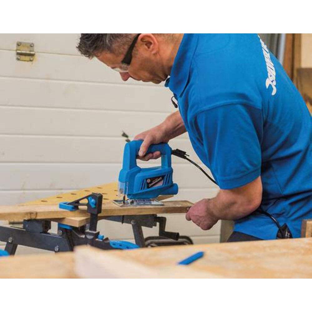 Silverline DIY Electric Jigsaw 450W Wood Metal Cutting Cutting Saw - Blue