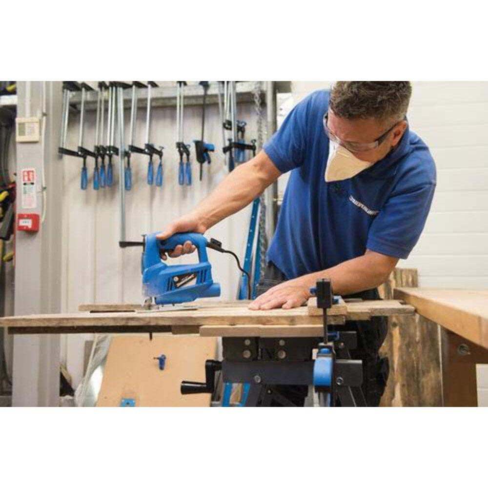 Silverline DIY Electric Jigsaw 450W Wood Metal Cutting Cutting Saw - Blue