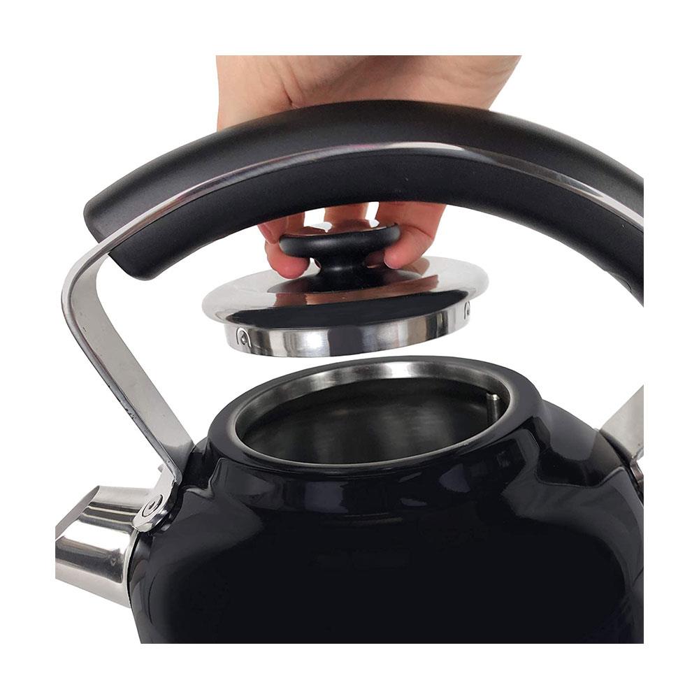 Ariete Moderna Cordless Electric Kettle Stainless Steel 3000W 1.7 Litre - Black