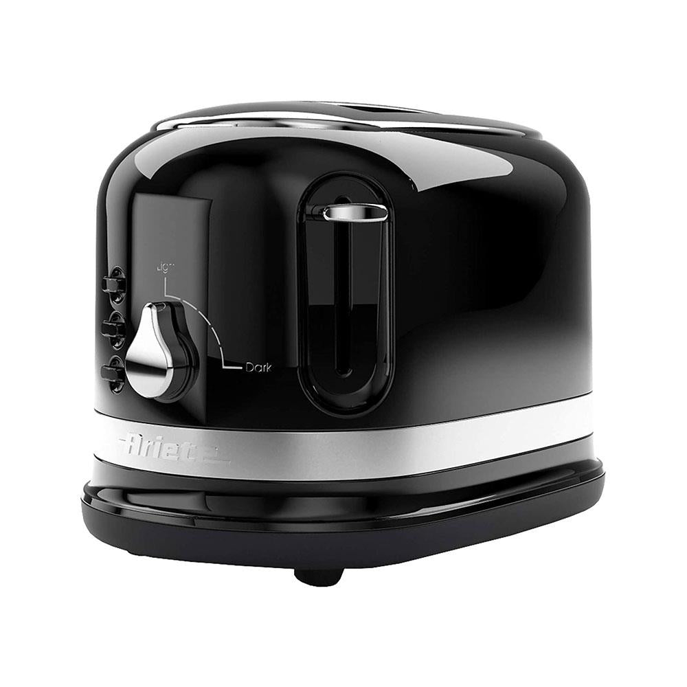Ariete Moderna 2 Slice Toaster With Cooking Defrosting Reheating Stainless Steel 815W - Black Main image