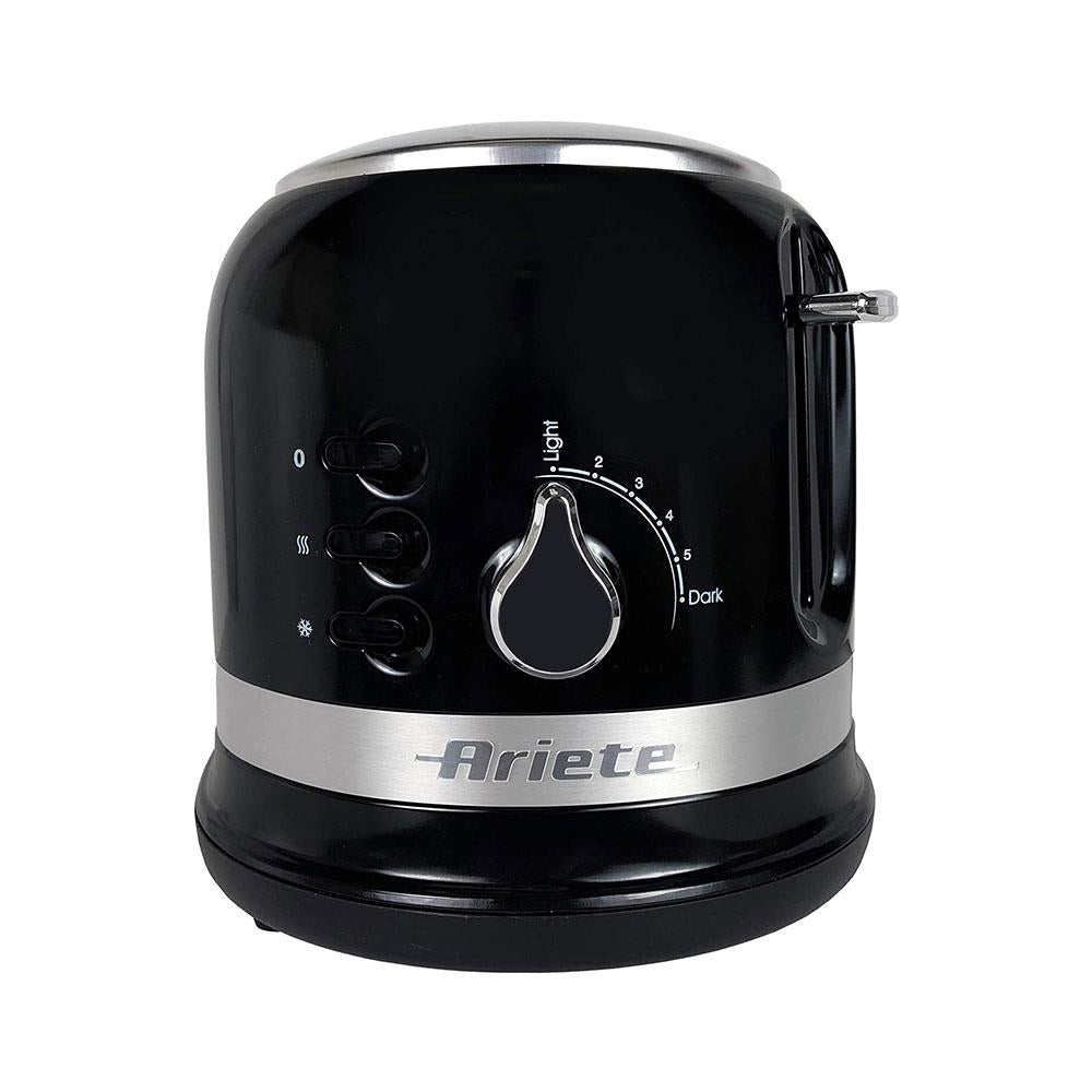 Ariete Moderna 2 Slice Toaster With Cooking Defrosting Reheating Stainless Steel 815W - Black Secondary image
