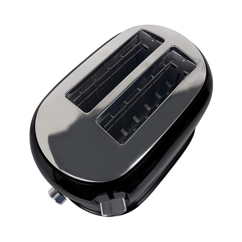 Ariete Moderna 2 Slice Toaster With Cooking Defrosting Reheating Stainless Steel 815W - Black