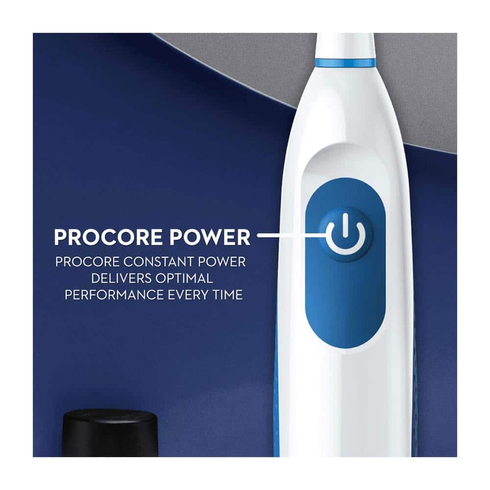 Oral-B Pro Battery Toothbrush Precision Clean Replaceable Brush Head With 2 Batteries - White