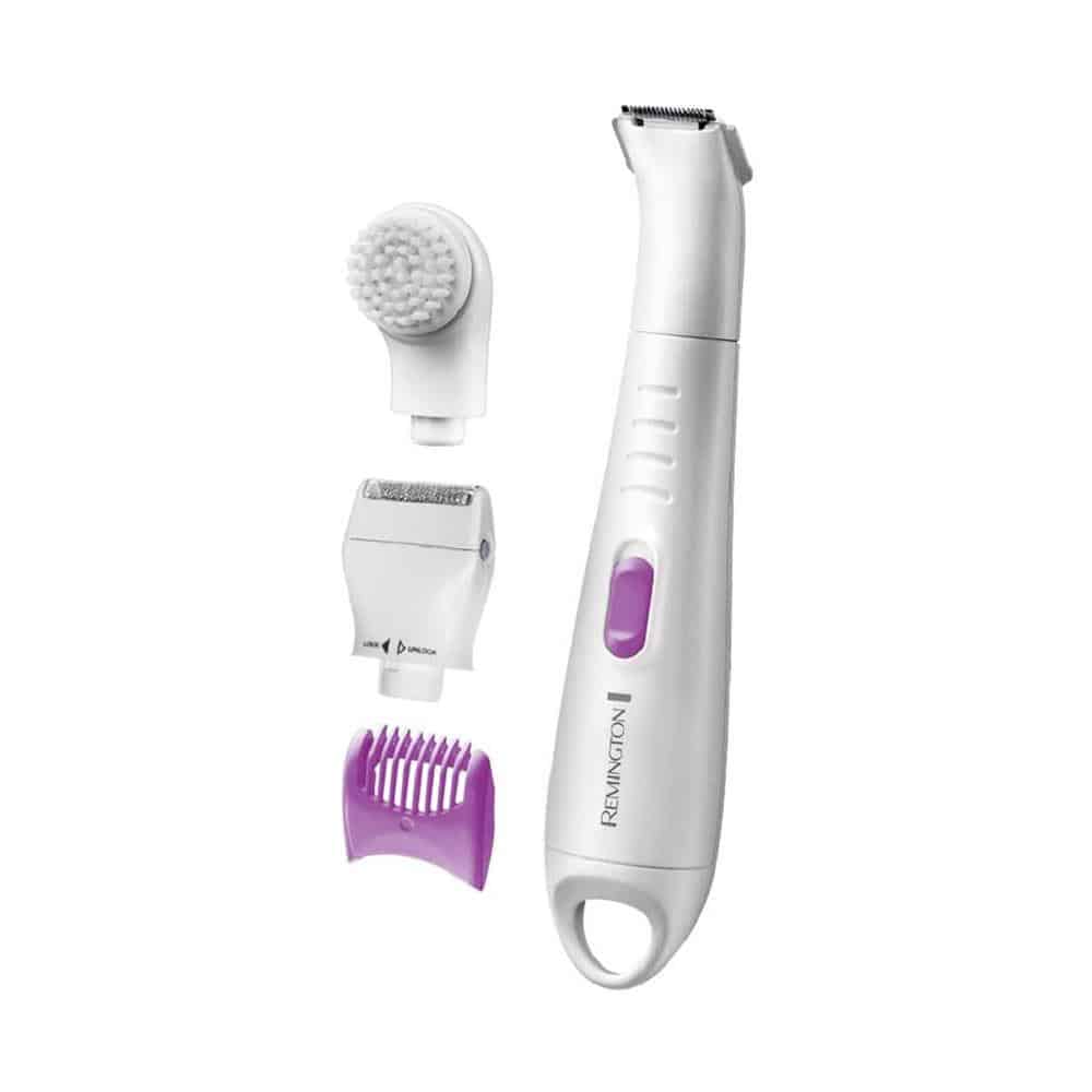 Remington Ultimate Bikini Trimmer And Grooming Kit Lady Shaver Detail Razor And Exfoliating Brush - White Secondary image