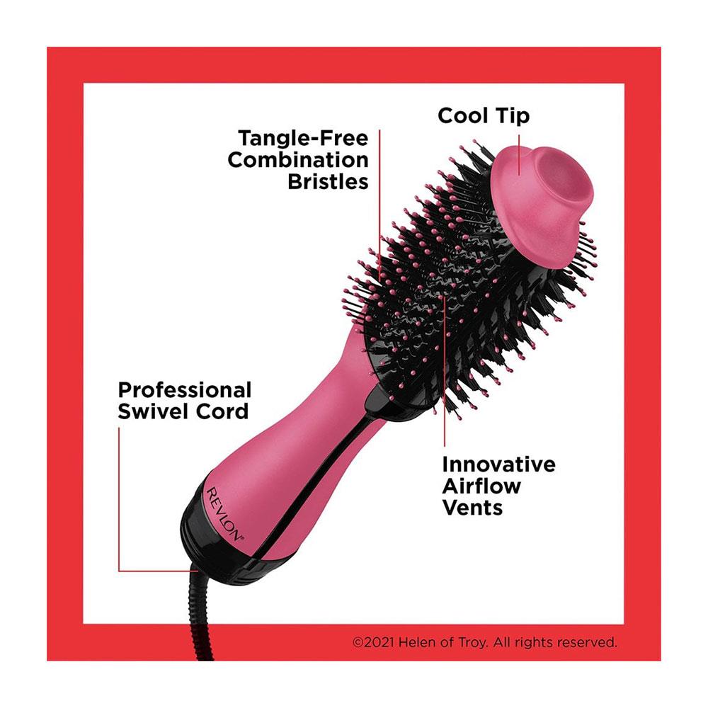 Revlon One-Step Original Salon Hair Dryer And Volumiser Classic Version EU Plug - New Pink Edition