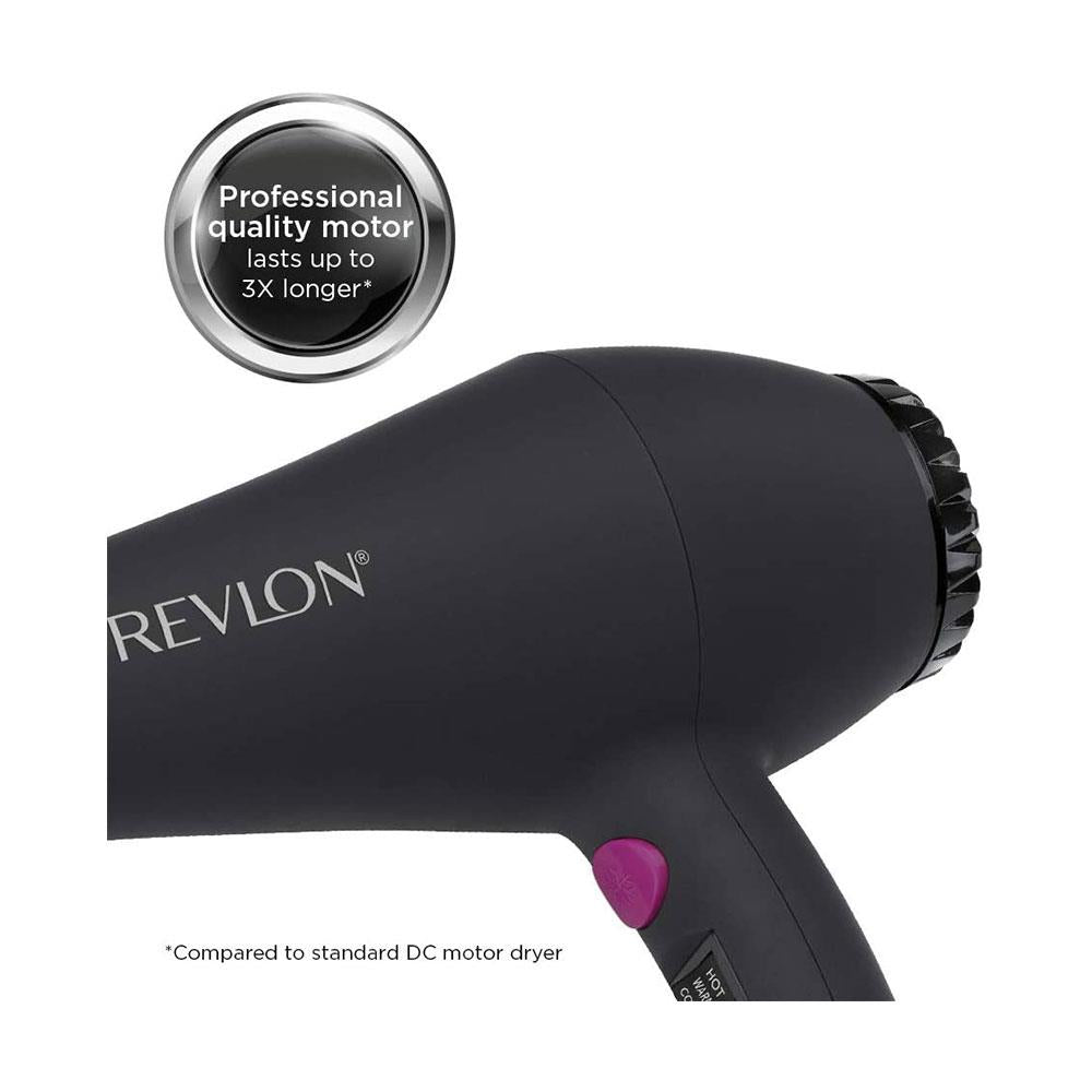 Revlon Smooth Brilliance AC Motor Hair Dryer With 3 Heat And 2 Speed Settings 1875W - Black Secondary image