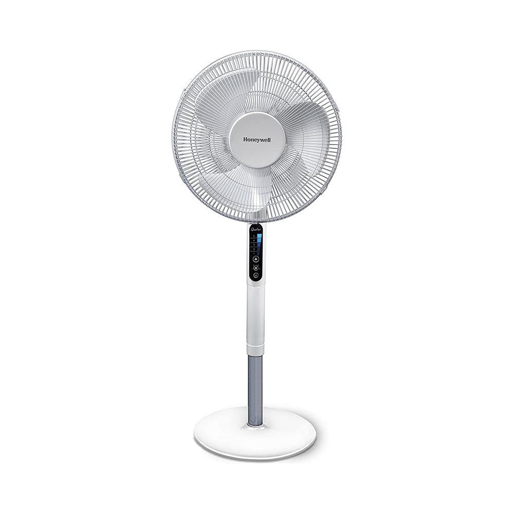 Honeywell Advanced QuietSet Oscillating Stand Fan With 5 Speed Settings - White Main image