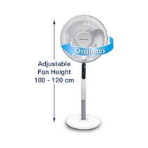 Honeywell Advanced QuietSet Oscillating Stand Fan With 5 Speed Settings - White